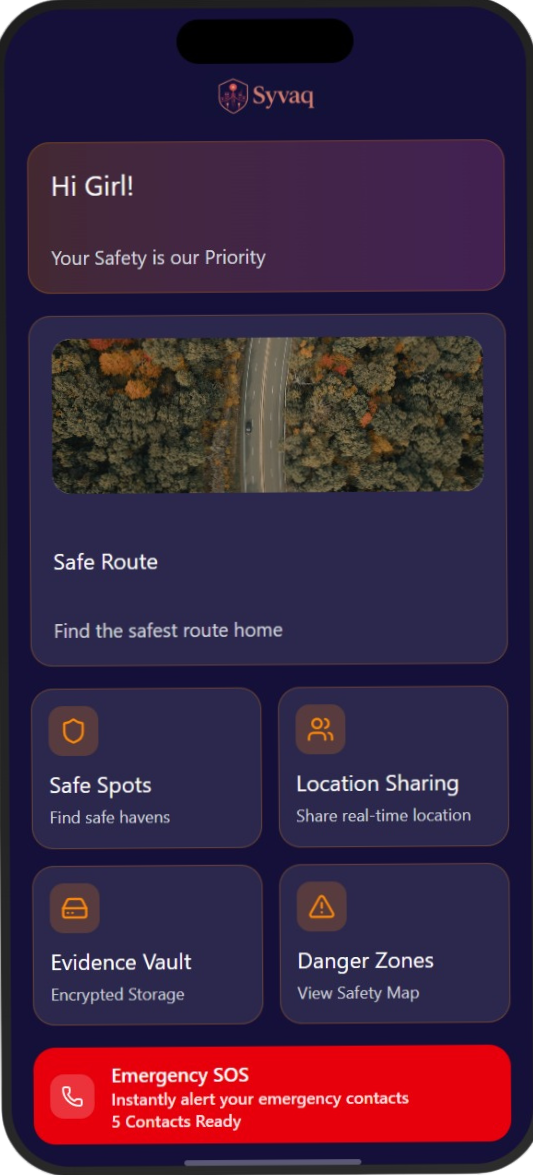 Syvaq App Interface